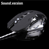 Silent/sounds Gaming Mouse 5000DPI Wired Optical LED