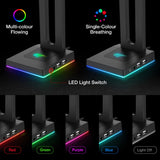 Havit RGB Headphones Stand with 3.5mm AUX and 2 USB Ports