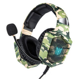 ONIKUMA K8 PS4 Headset Camouflage - WIRED - LED