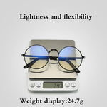 Metal round glasses anti blue light