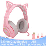 Gaming 7.1 Stereo Headphones Pink Headset