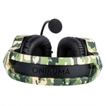 ONIKUMA K8 PS4 Headset Camouflage - WIRED - LED