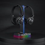 Havit RGB Headphones Stand with 3.5mm AUX and 2 USB Ports