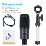 Professional Condenser Microphone Studio USB