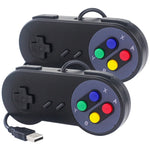 2PCS USB Gamepad Gaming Joystick SNES for PC