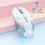 Gaming Mouse Rechargeable 2.4G Wireless Bluetooth