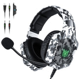 ONIKUMA K8 PS4 Headset Camouflage - WIRED - LED