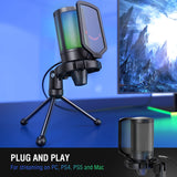 FIFINE ampligame USB Microphone for Gaming Streaming