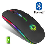 Wireless RGB Bluetooth Gaming Silent Rechargeable Ergonomic Mouse