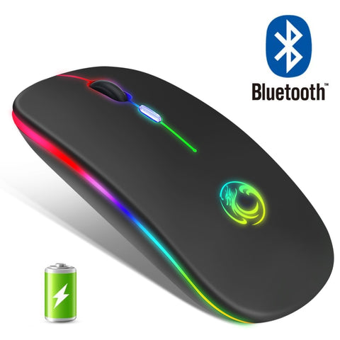 Wireless RGB Bluetooth Gaming Silent Rechargeable Ergonomic Mouse