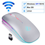 Wireless RGB Bluetooth Gaming Silent Rechargeable Ergonomic Mouse